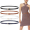 4Pack Skinny Leather Belt Women Thin Waist Belt Ladies Belt for Jeans Pants Dress