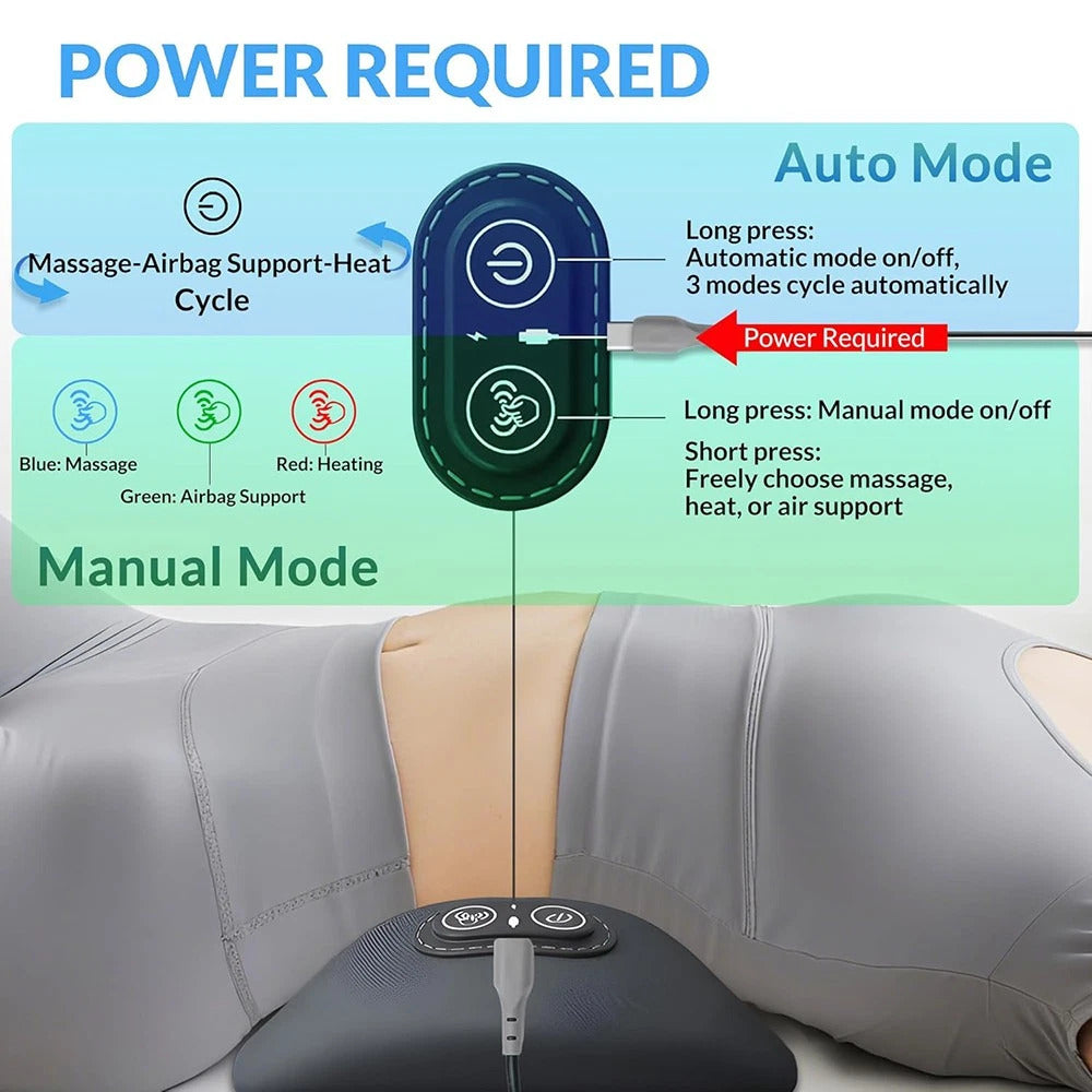 3-in-1 Heated Lumbar Support Massager