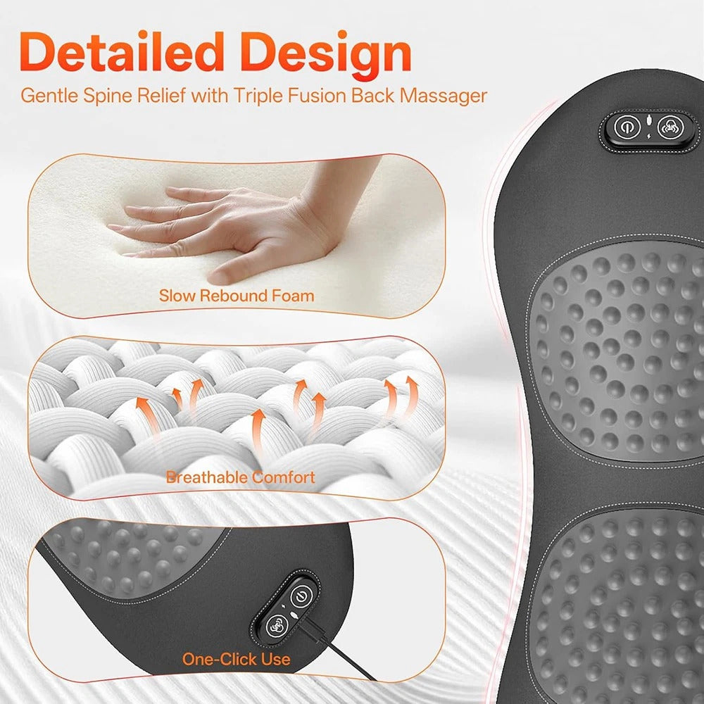 3-in-1 Heated Lumbar Support Massager