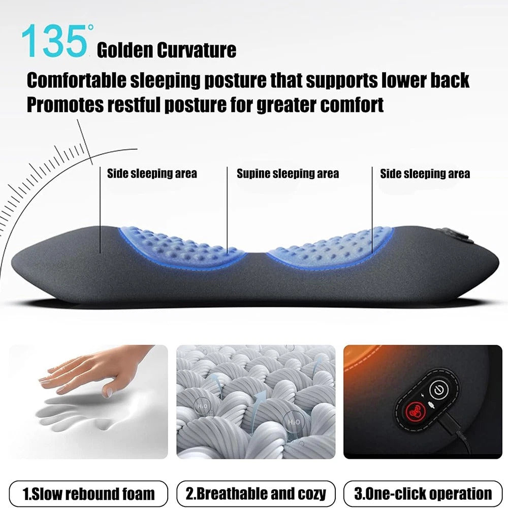 3-in-1 Heated Lumbar Support Massager