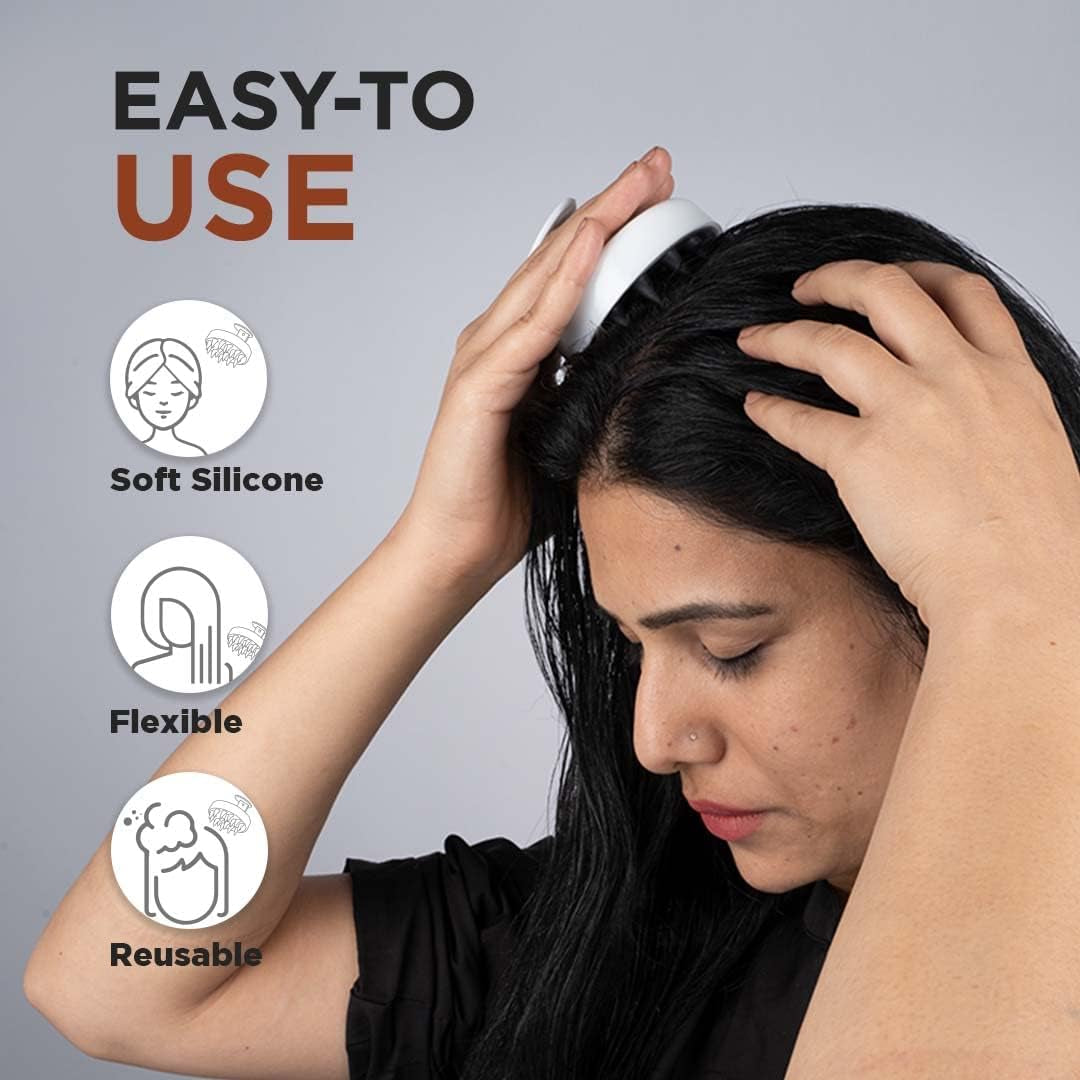 FURR Scalp Massager Brush | Hair Scalp Massager Hair Growth | Head Massager Scalp Stress Relax | Scalp Brush | Scalp Massager Shampoo Brush | Hair Scrubber | Dog Wash Brush | Dog Shampoo Brush