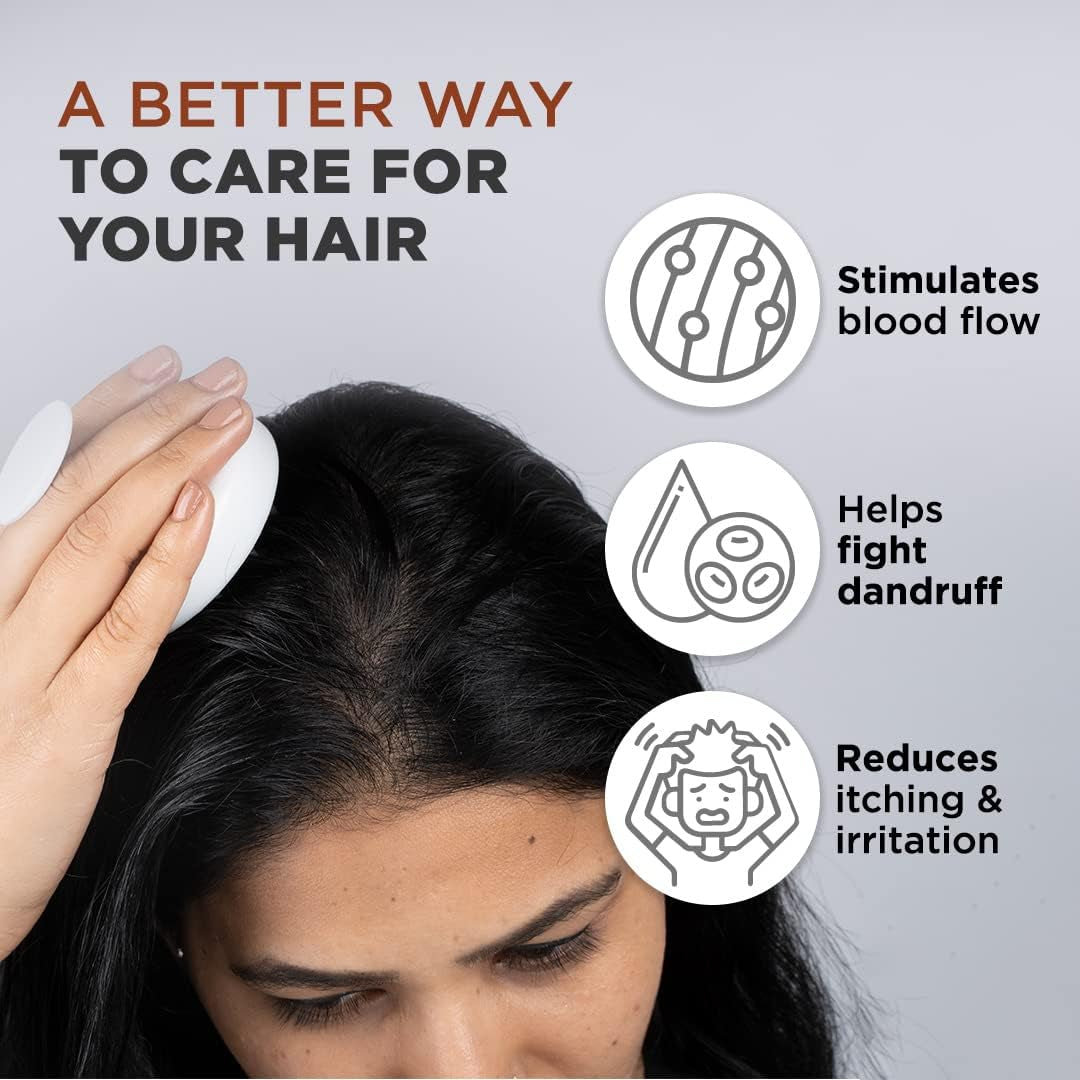 FURR Scalp Massager Brush | Hair Scalp Massager Hair Growth | Head Massager Scalp Stress Relax | Scalp Brush | Scalp Massager Shampoo Brush | Hair Scrubber | Dog Wash Brush | Dog Shampoo Brush