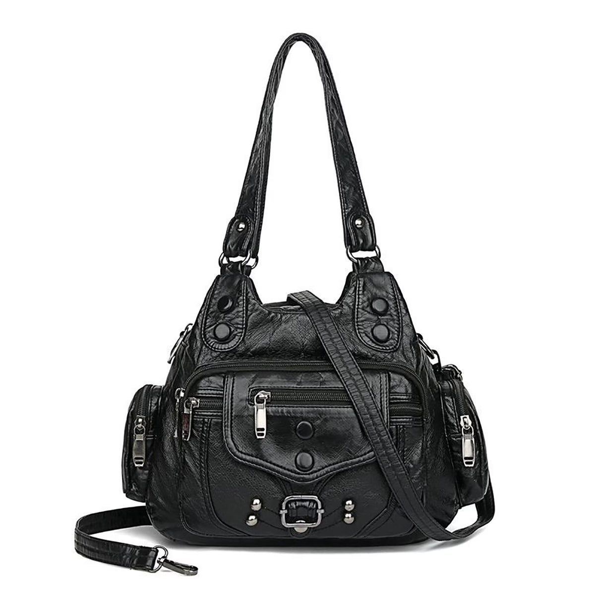 Hobo Bags for Women Vegan Leather Shoulder Purses and Handbags Ladies Tote Bags Purse with Crossbody Strap