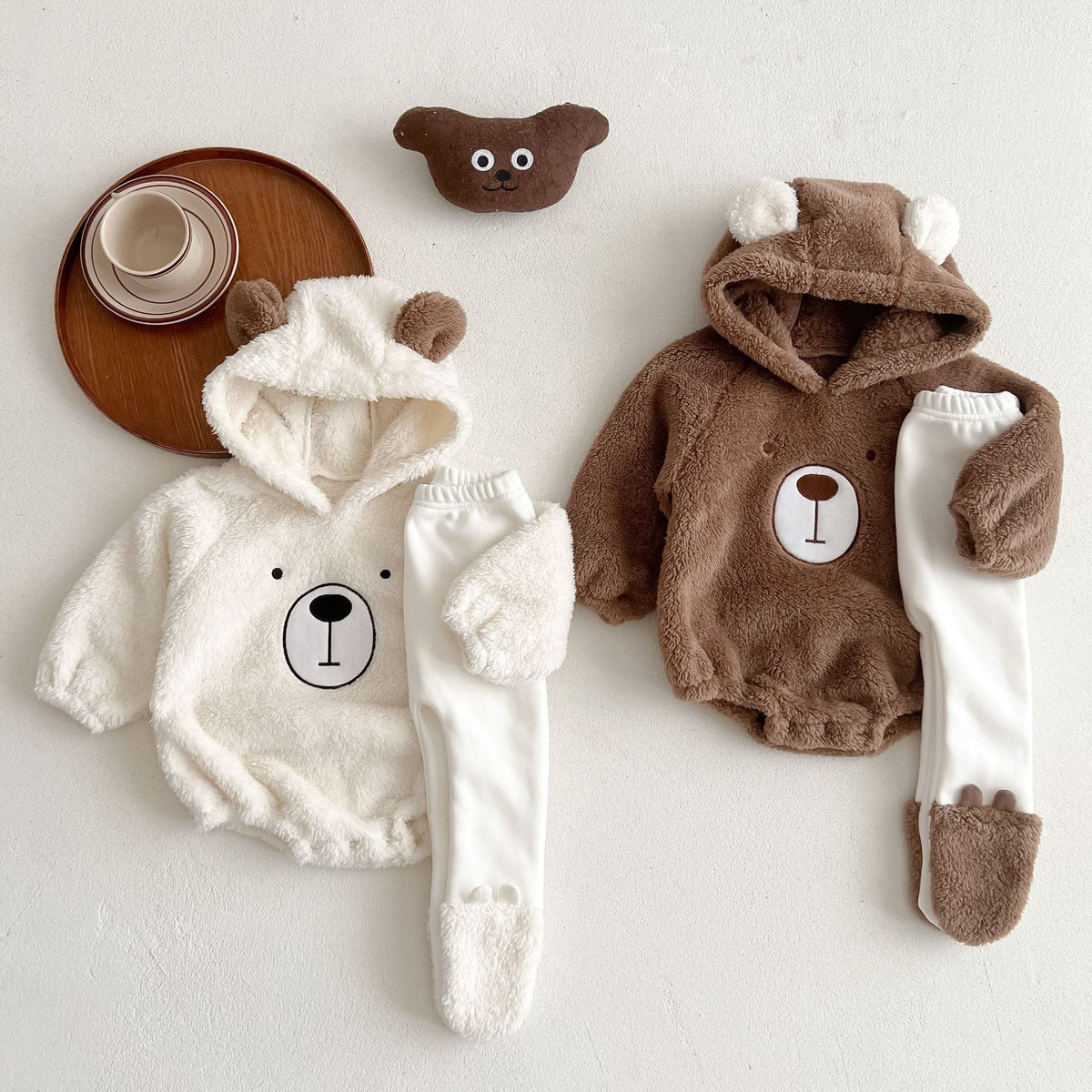 Baby Bear Embroidered Pattern Soft Bodysuits In Autumn, MyKids-USA®, Baby & Toddler Outfits, MyKids-USA -  -  -  -  -  -  - .