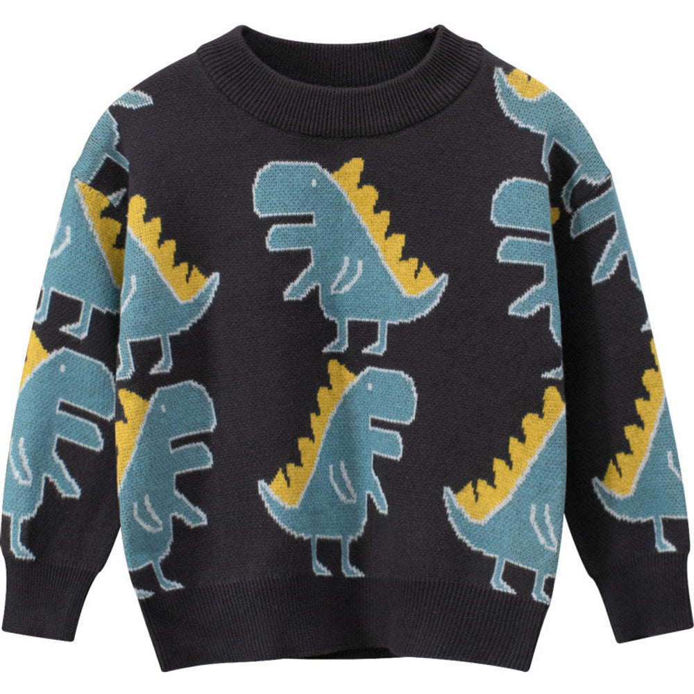 Baby & Kids Dinosaur Cotton Knit Sweater