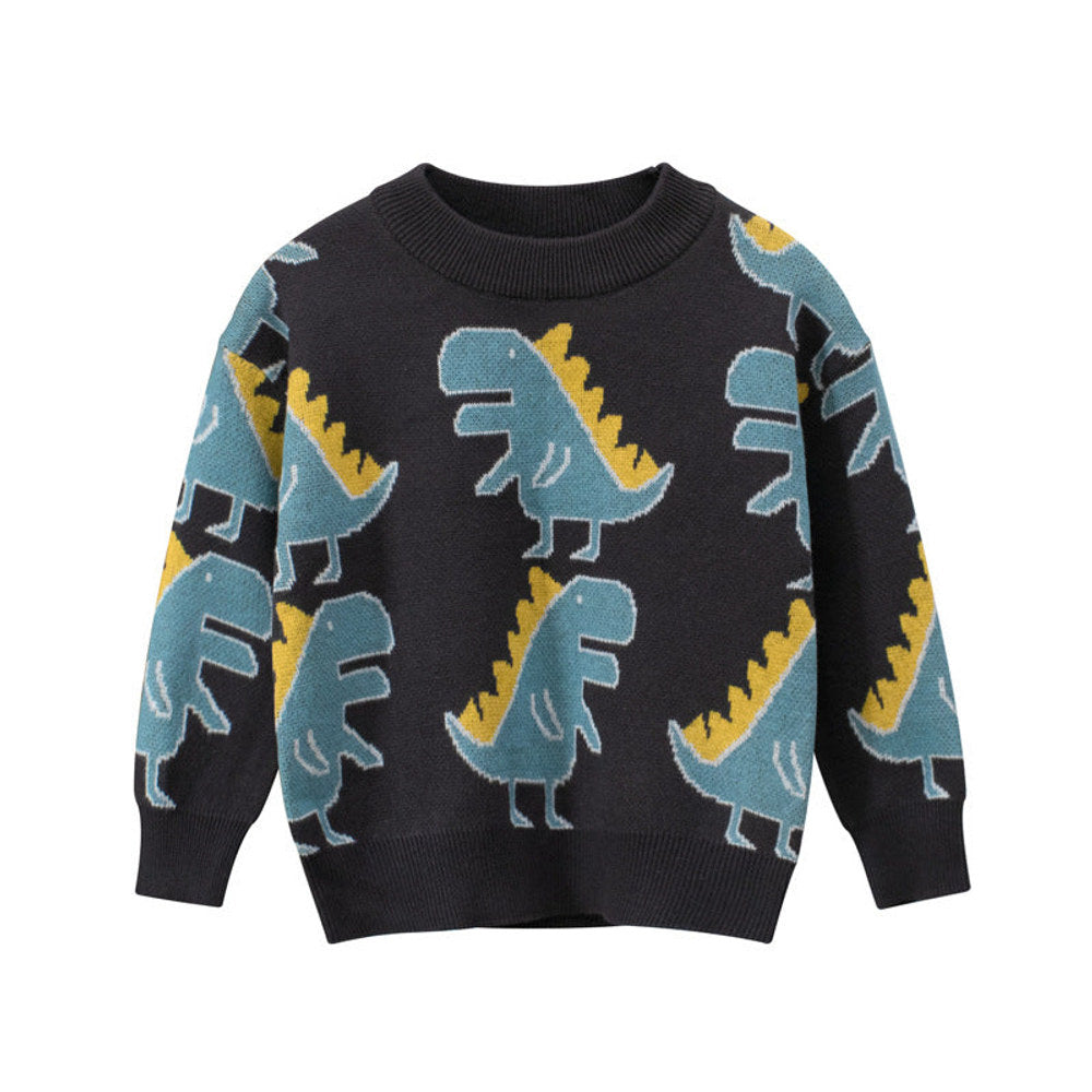 Baby & Kids Dinosaur Cotton Knit Sweater
